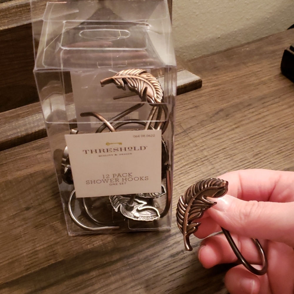 Shower curtain hooks